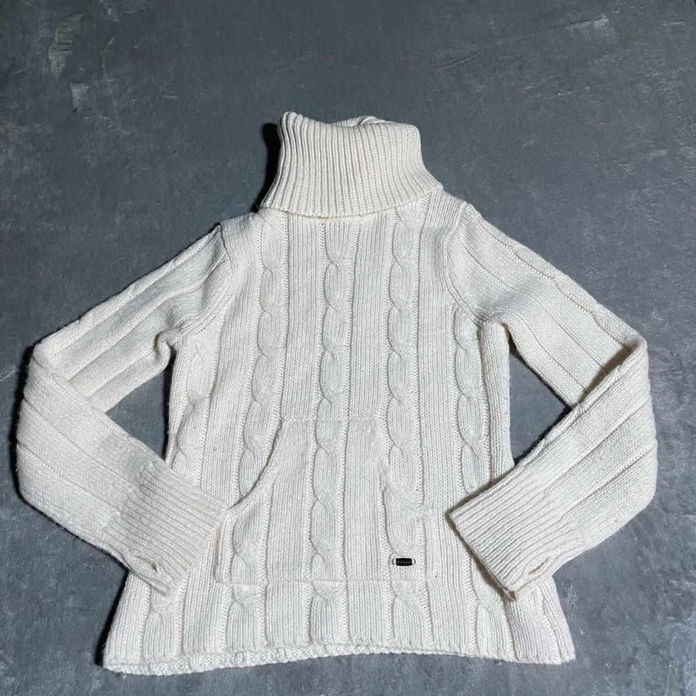 Columbia Cream Turtleneck Sweater
